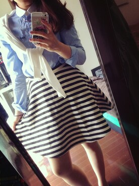 「Marc by Marc Jacobs（マークバイマークジェイコブス）のアイテム（アクセサリー）」を使った、hareeekoさん（レディース・155cm）の春コーディネート
