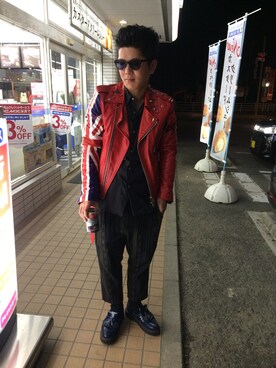 「ViVi（ヴィヴィ）のアイテム」を使った、平田利広さん（メンズ・165cm）の秋コーディネート