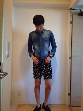 ゆーすさん（メンズ・180cm）の夏コーディネート