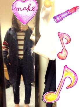 「TOMMY（トミー）のアイテム（その他アウター）」を使った、mさん（レディース・149cm）の冬コーディネート