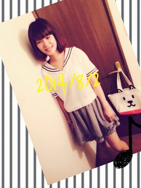 はっちゃん( *癶ω癶*)さん(レディース・162cm)の夏コーディネート