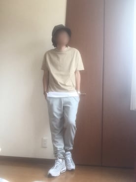 「SUNSEA（サンシー）のアイテム（帽子）」を使った、もふもふさん（メンズ・172cm）の夏コーディネート