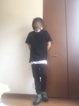 「SUNSEA（サンシー）のアイテム（帽子）」を使った、もふもふさん（メンズ・172cm）の夏コーディネート