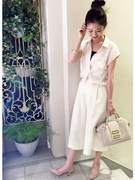 「IENA（イエナ）のアイテム（アクセサリー）」を使った、tsugumiさん（レディース・160cm）の夏コーディネート