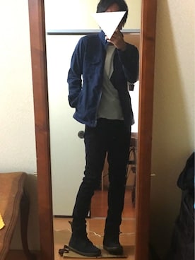 「MK MICHEL KLEIN HOMME （エムケーミッシェルクランオム）のアイテム（ブルゾン）」を使った、らしーさん（メンズ・170cm）の秋コーディネート