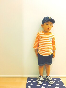 naru ◡̈さん(キッズ・100cm)の秋コーディネート