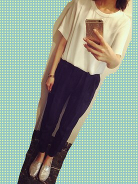 「ELFORBR（エルフォーブル）のアイテム（つなぎ/オールインワン）」を使った、mioさん（レディース・157cm）の秋コーディネート