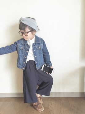 「アイテム（その他トップス）」を使った、a o さん（キッズ・100cm）の秋コーディネート