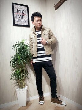 「MK MICHEL KLEIN HOMME （エムケーミッシェルクランオム）のアイテム（ジャケット/アウター）」を使った、SHIRAさん（メンズ・170cm）の秋コーディネート