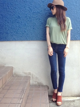 「URBAN RESEARCH Sonny Label（アーバンリサーチサニーレーベル）のアイテム（アクセサリー）」を使った、shino◡̈*❤︎さん（レディース・154cm）の夏コーディネート