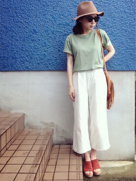 「SEE BY CHLOE（シーバイクロエ）のアイテム」を使った、shino◡̈*❤︎さん（レディース・154cm）の夏コーディネート