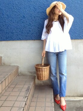 shino◡̈*❤︎さん（レディース・154cm）の夏コーディネート
