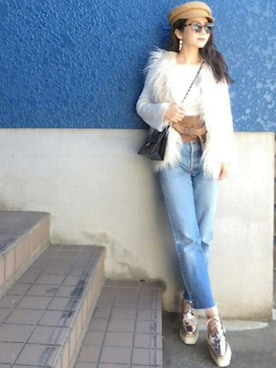 「フレアスリーブ」｜shino◡̈*❤︎さん（レディース・154cm）の秋コーディネート