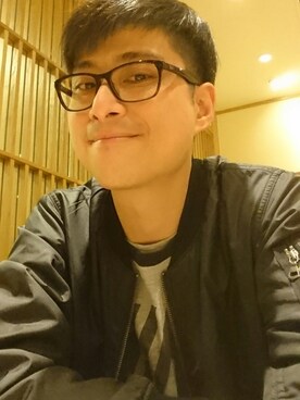 「H&M（エイチ・アンド・エム）のアイテム（ジャケット/アウター）」を使った、Ray Chauさん（メンズ・180cm・20代）の冬コーディネート