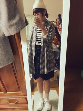 「アイテム（シャツワンピース）」を使った、ユズルさん（レディース・151cm・20代）の春コーディネート
