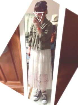 「さしいろ」｜「アイテム（その他アウター）」を使った、ユズルさん（レディース・151cm）の春コーディネート