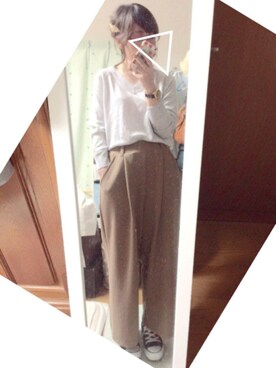 「らくちん」｜「アイテム（アナログ腕時計）」を使った、ユズルさん（レディース・151cm）の春コーディネート