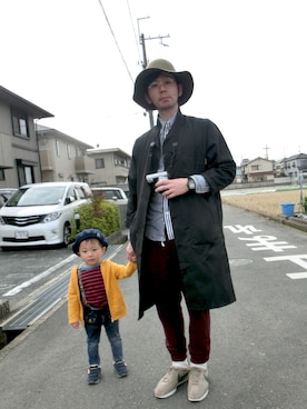 「春コート」｜KONAKAさん（メンズ・172cm）の春コーディネート