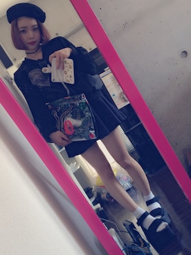 「ANAP（アナップ）のアイテム（ハンチング/ベレー帽）」を使った、sawako inoueさん（レディース・153cm）の春コーディネート