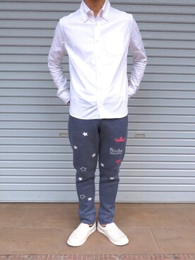 「手刺繍」｜CLUTCHofficialさん（メンズ・165cm）の秋コーディネート