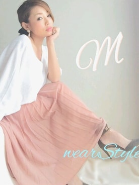 「アイテム（パンプス）」を使った、Mさん（レディース・154cm・30代）の春コーディネート