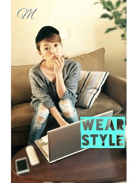 「アイテム（その他、グリーン系）」を使った、Mさん（レディース・154cm）の春コーディネート