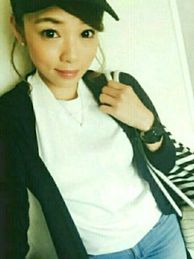 「アイテム（アナログ腕時計）」を使った、Mさん（レディース・154cm）の春コーディネート