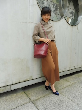 「cache cache（カシュ カシュ）のアイテム」を使った、bistroflowerstokyoさん（レディース・158cm）の秋コーディネート