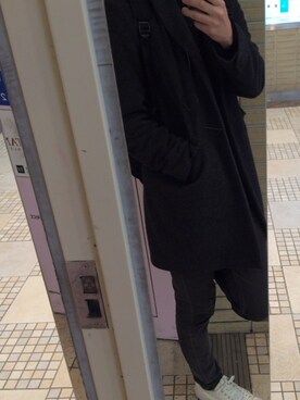 「BLK DNM（ブラックデニム）のアイテム（パンツ）」を使った、tamuraさん（メンズ・180cm）の冬コーディネート