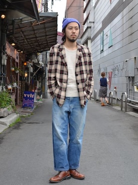 「dead stock」｜「アイテム（ジャケット/アウター）」を使った、ichiekumamotoさん（メンズ・173cm）の春コーディネート