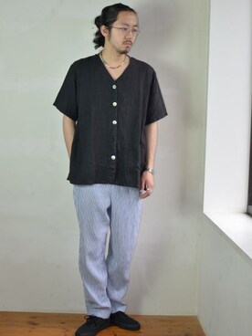 「Pajama Pants」｜ichiekumamotoさん（メンズ・173cm）の夏コーディネート