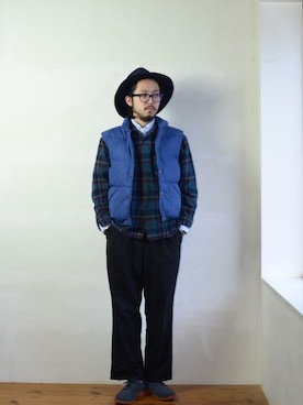 「hat」｜ichiekumamotoさん（メンズ・173cm）の冬コーディネート