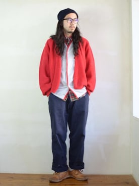 「MASTER&Co（マスターアンドコー）のアイテム（チノパンツ）」を使った、ichiekumamotoさん（メンズ・173cm）の秋コーディネート