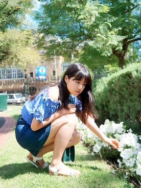 「Le Saundaのアイテム」を使った、大脸猫小呱纸是个爱看妹纸的大叔さん（レディース・165cm）の春コーディネート