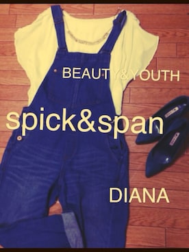 「DIANA」｜「アイテム（オールインワン・サロペット）」を使った、miiさん（レディース・151cm）の夏コーディネート