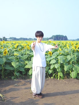 「±0（プラスマイナスゼロ）のアイテム」を使った、かんたさん（メンズ・168cm）の夏コーディネート