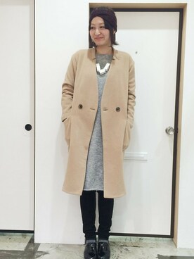 「I am I in fact...（アイアムアイインファクト）のアイテム（その他アウター）」を使った、I am I ONEROOMさん（レディース・165cm）の秋コーディネート