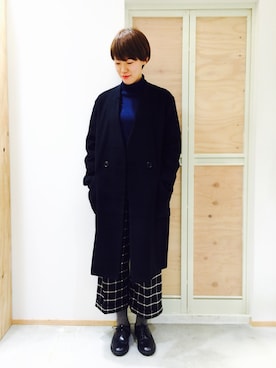 「I am I in fact...（アイアムアイインファクト）のアイテム（その他アウター）」を使った、I am I ONEROOMさん（レディース・163cm）の秋コーディネート