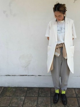 「I am I in fact...（アイアムアイインファクト）のアイテム（その他アウター）」を使った、I am I ONEROOMさん（レディース・160cm）の春コーディネート