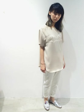 「I am I in fact...（アイアムアイインファクト）のアイテム」を使った、I am I ONEROOMさん（レディース・160cm）の春コーディネート