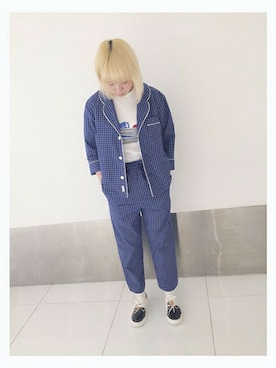 「I AM I BOYGAL（アイアムアイボイガル）のアイテム」を使った、I am I ONEROOMさん（レディース・160cm）の春コーディネート