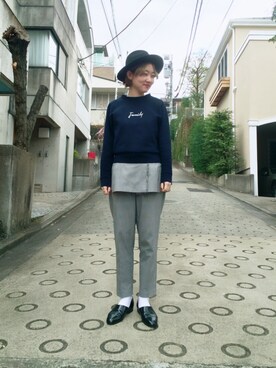 「YEAR FEW OF MY FAVORITE THINGS（イヤーフューオブマイフェイバリットシングス）のアイテム」を使った、I am I ONEROOMさん（レディース・155cm）の冬コーディネート