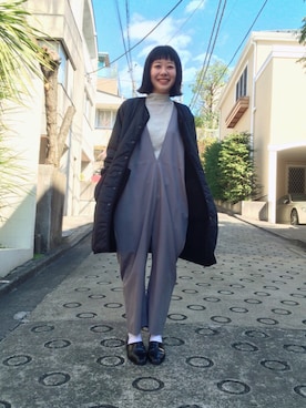 「タイパンツ」｜I am I ONEROOMさん（レディース・153cm）の冬コーディネート