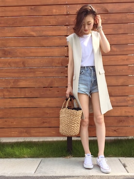 ukapiさん（レディース・158cm）の夏コーディネート