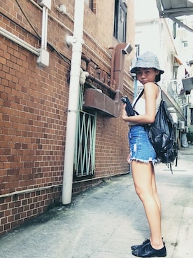 「cotton on」｜「アイテム（バッグ）」を使った、Kadyさん（レディース・155cm）の夏コーディネート