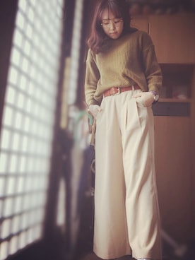 紫乃さん(レディース・157cm)の春コーディネート