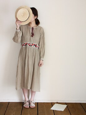 「hat」｜ネセセアさん（レディース・161cm）の春コーディネート