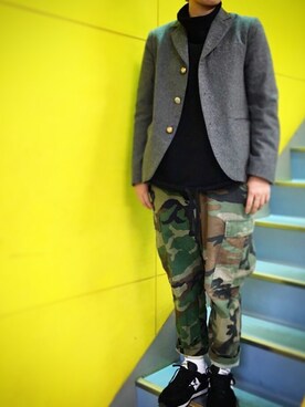 「BEAMS BOY（ビームスボーイ）のアイテム（テーラードジャケット）」を使った、kameさん（レディース・157cm）の秋コーディネート