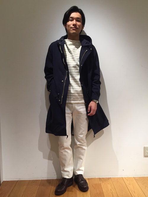 ORCIVALのモッズコートを使ったメンズ人気ファッションコーディネート