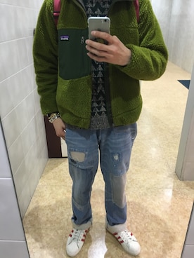「レトロX」｜「アイテム（アクセサリー）」を使った、ほしいものだらけさん（メンズ・174cm）の春コーディネート